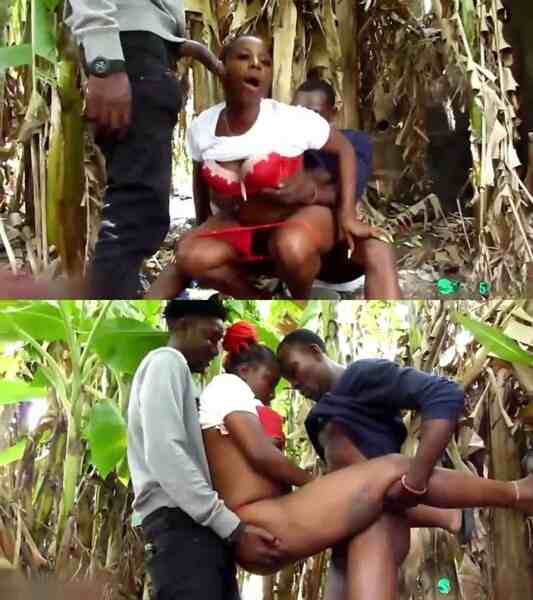 African babe hot porn sex threesome hard fucked outdoor boys