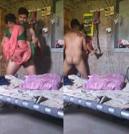 Desi village dever gujarati bhabhi ki chudai video hardcore stand fuck hidden captured