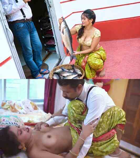 Machali Bechne wali indian bhabhi pron ko bula ke chod diya HD