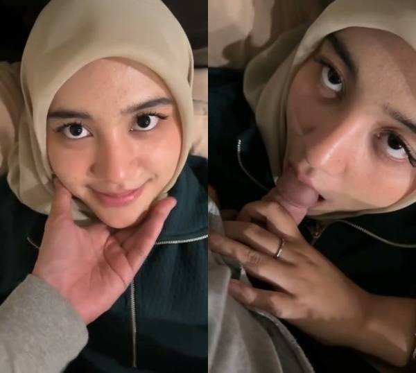 Super cute muslim hijabi babe hottest xvideo suck bf cock HD